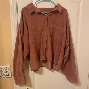 Oversized corduroy jacket